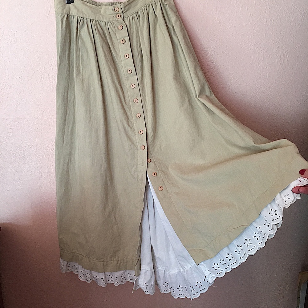 Vintage full lace peekaboo pioneer Skirt